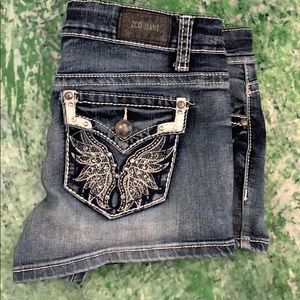 ZCO Low Rise Jean Short with Embellishment. Sz 11